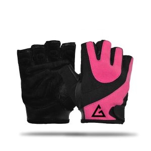GREATERMEN GYM PROTECTION GLOVES FOR WOMEN- PINK | BLACK