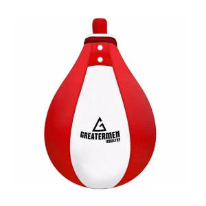 GREATERMEN SPEED BAGS AND BALLS WHITE RED