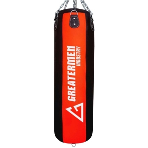 GREATERMEN HEAVY PUNCH BAGS RED BLACK