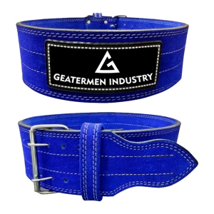Greatermen Blue Powerlifting Belt With Stainless Steel Buckle
