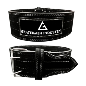 Greatermen Black Powerlifting Belt With Stainless Steel Buckle