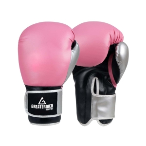GREATERMEN YOUTH BOXING GLOVES PINK GREY