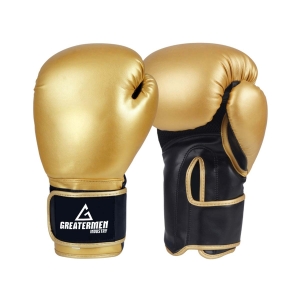 GREATERMEN YOUTH BOXING GLOVES GOLD BLACK