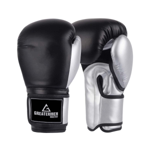 GREATERMEN YOUTH BOXING GLOVES BLACK GREY