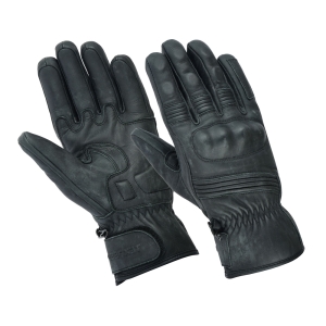 GREATERMEN BLACK MOTORBIKE GLOVES