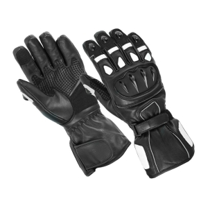 GREATERMEN BLACK MOTORBIKE GLOVES