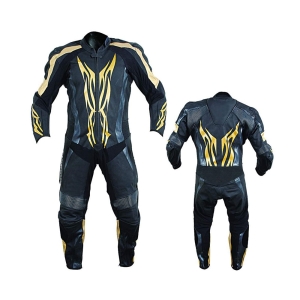 GREATERMEN BLACK & GOLDEN MOTORBIKE SUIT